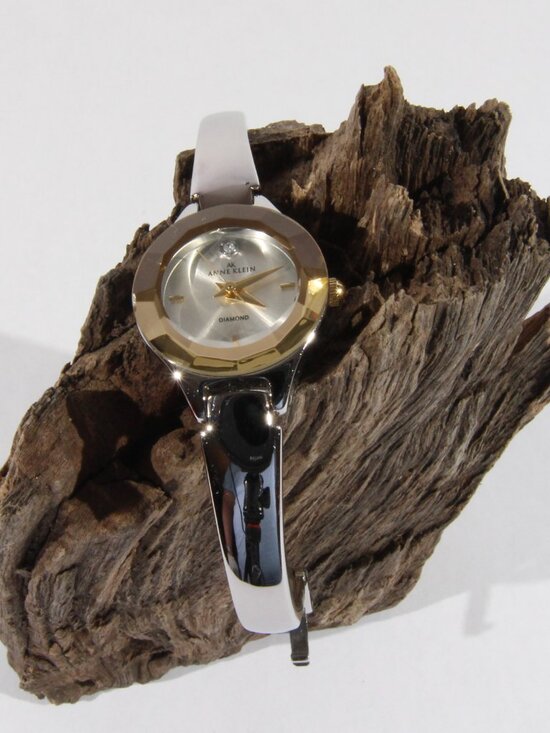 Anne Klein Silver and Gold Tone Diamond Accent Watch main image 4